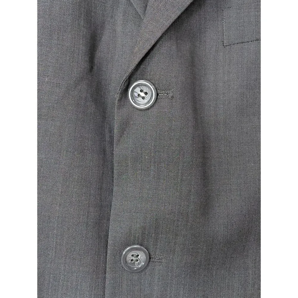 Fortini Virgin Merino 3-Button Suit Jacket Blazer Men See Measurements